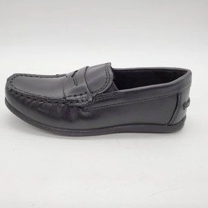 Florsheim Girls Jerod Penny Loafers Shoes Black Slip On Moc Toe 12.5